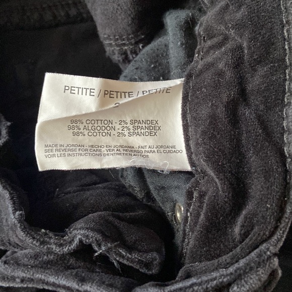 Black Velvet Petite Pants - Picture 5 of 5